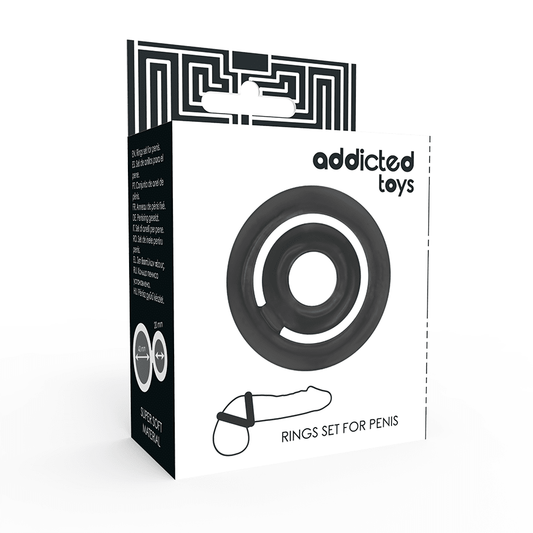 ADDICTED TOYS - POTENZ - C - RING PENIS BLACK - Kink&Play