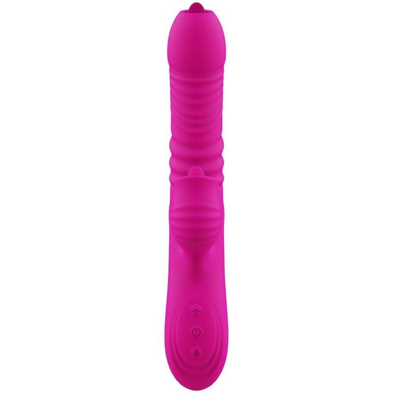 ARMONY - FANNY MULTIFUNCTION DOUBLE TONGUE VIBRATOR FUCHSIA HEAT EFFECT - Kink&Play