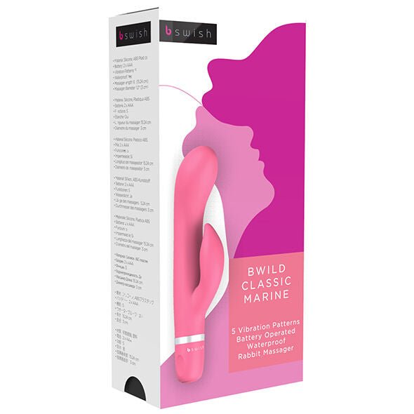 B SWISH - BWILD CLASSIC MARINE RABBIT VIBRATOR GUAVA - Kink&Play