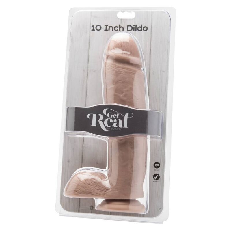 GET REAL - DILDO 25,5 CM WITH BALLS SKIN - Kink&Play