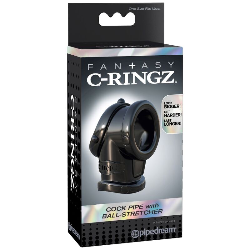 FANTASY C-RINGZ - COCK PIPE WITH BALL STRECH - Kink&Play