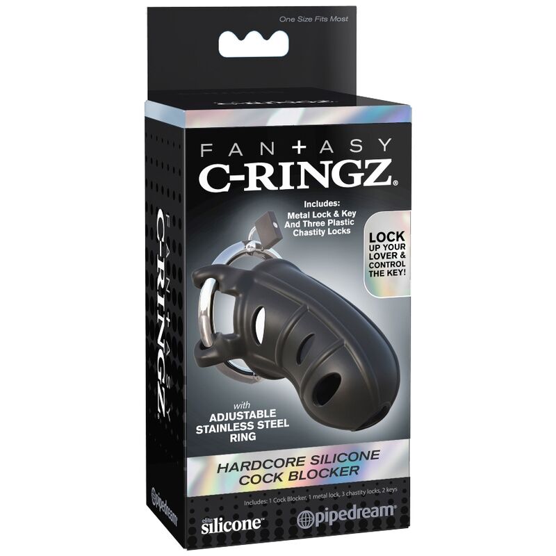 FANTASY C-RINGZ - EXTREME SILICONE COCK BLOCKER - Kink&Play