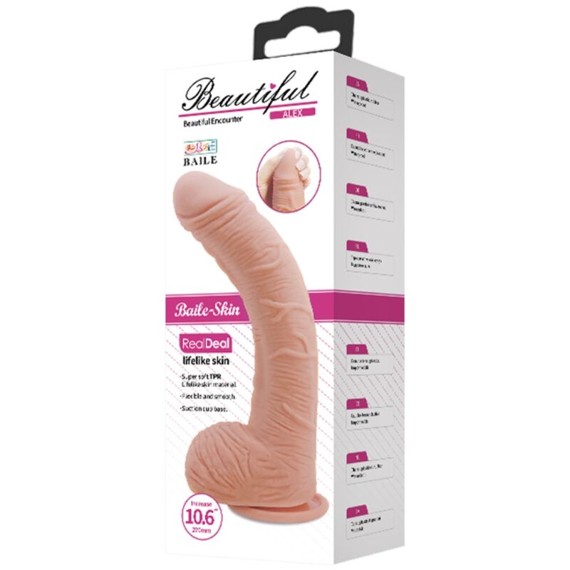 BAILE - ALEX REALISTISK HUDDILDO 27 CM