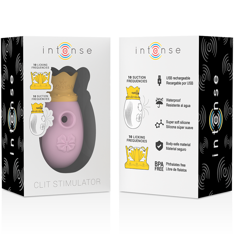 INTENSIV - KLITORISSTIMULATOR 10 SUG- OCH SLICKFUNKTIONER - ROSA