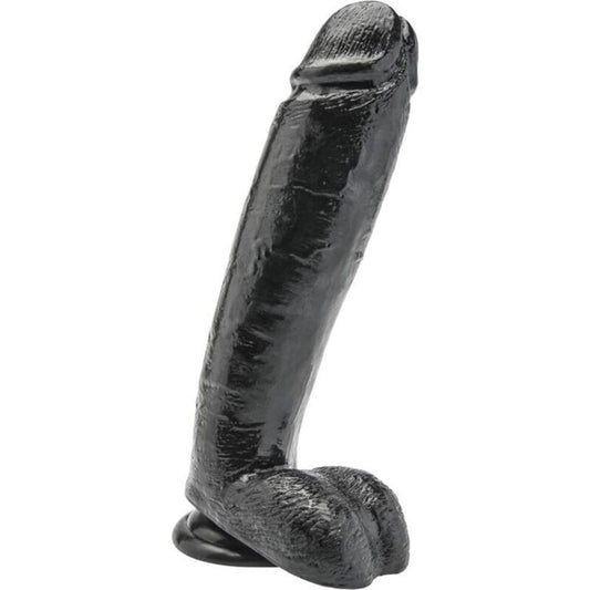 GET REAL - DILDO 25,5 CM MED KULLOR SVART