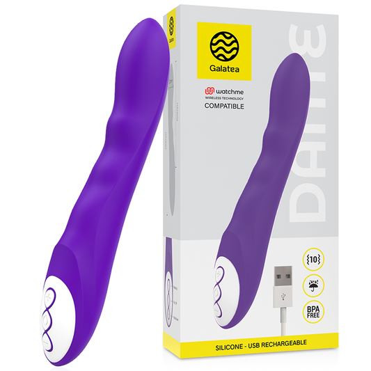 GALATEA - DANTE LILAC VIBRATOR KOMPATIBEL MED WATCHME TRÅDLÖS TEKNIK