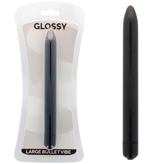 GLOSSY - SLIM VIBRATOR SVART