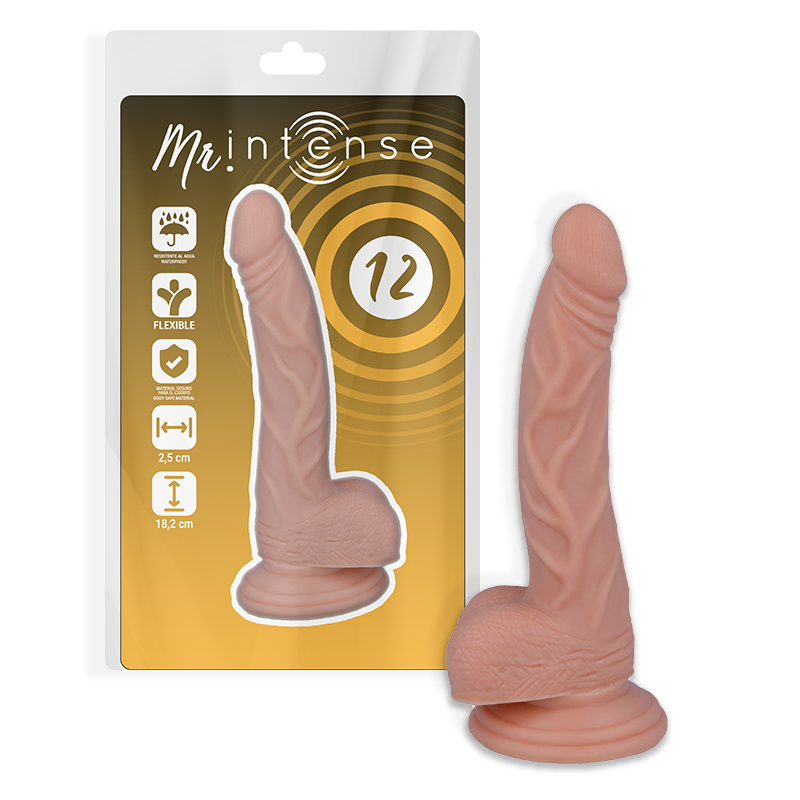 MR INTENSE - 12 REALISTIC COCK 18.2 CM -O- 2.5 CM - Kink&Play