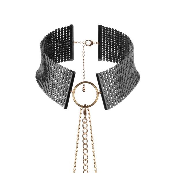 BIJOUX - DÉSIR MÉTALLIQUE BLACK METALLIC NECKLACE - Kink&Play
