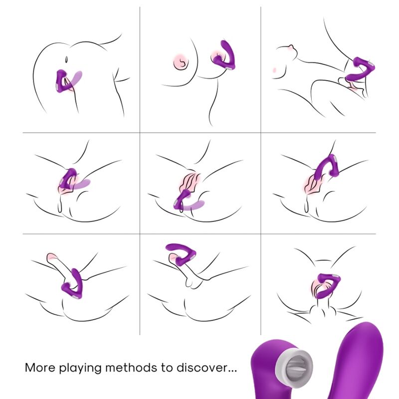 ARMONY - SECRETKISS SLICKANDE VIBRERANDE KLITORIS & BÖJD LILA VIBRATOR