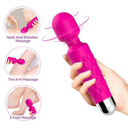 ARMONY - POSTMAN MASSAGEAPPARAT & VIBRATOR SUPERFLEXIBELT HUVUD FUCHSIA