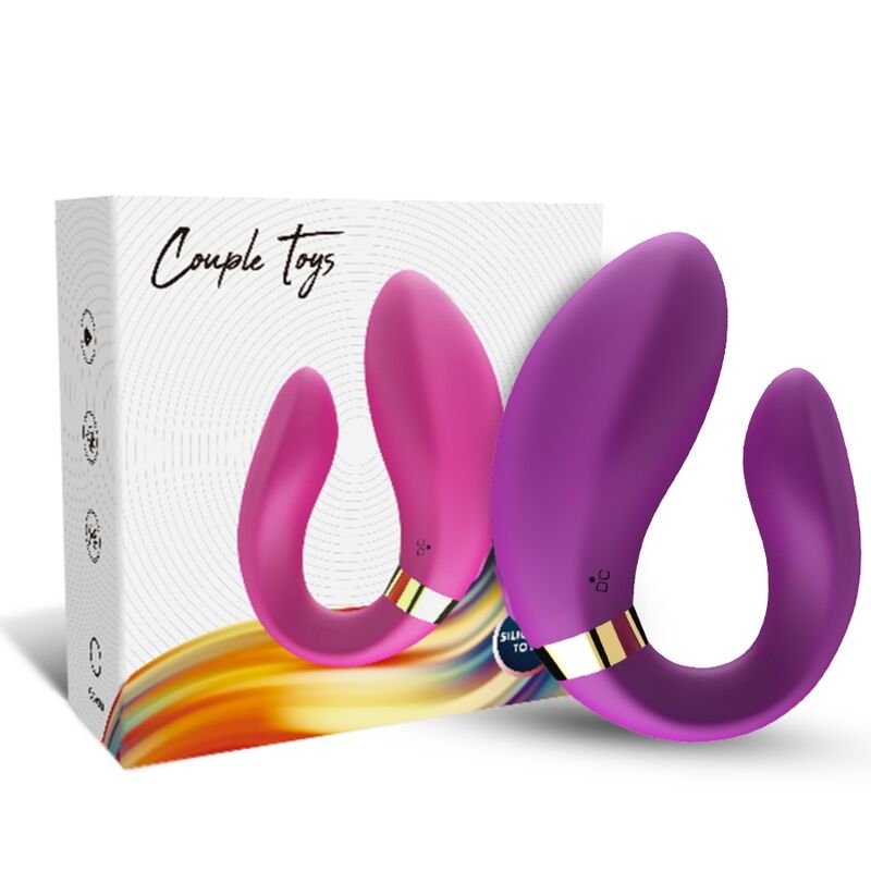 ARMONY - HALVMÅNEVIBRATOR FÖR PAR FJÄRRKONTROLL LILA