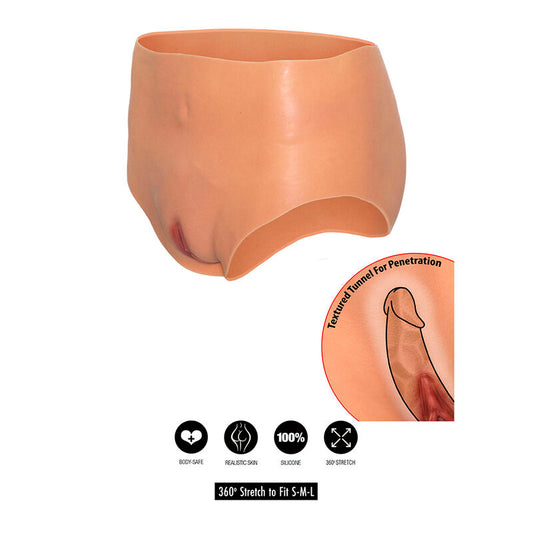 DOLD LÄNGST - ALTER EGO ÖPPEN VAGINA TROSOR MED HÖG MIDJA MED KÖTTFÄRG