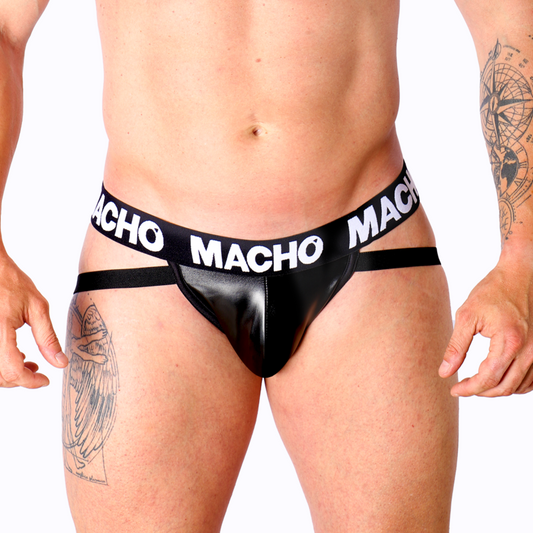MACHO - MX25NC JOCK SVART LÄDER