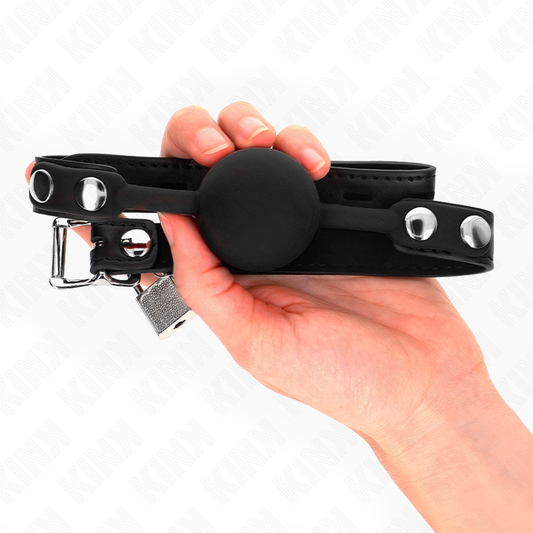 KINK - MODELL 1 SILIKONBOLL 4 CM MUFFIN MED LÅS 60 x 2 CM