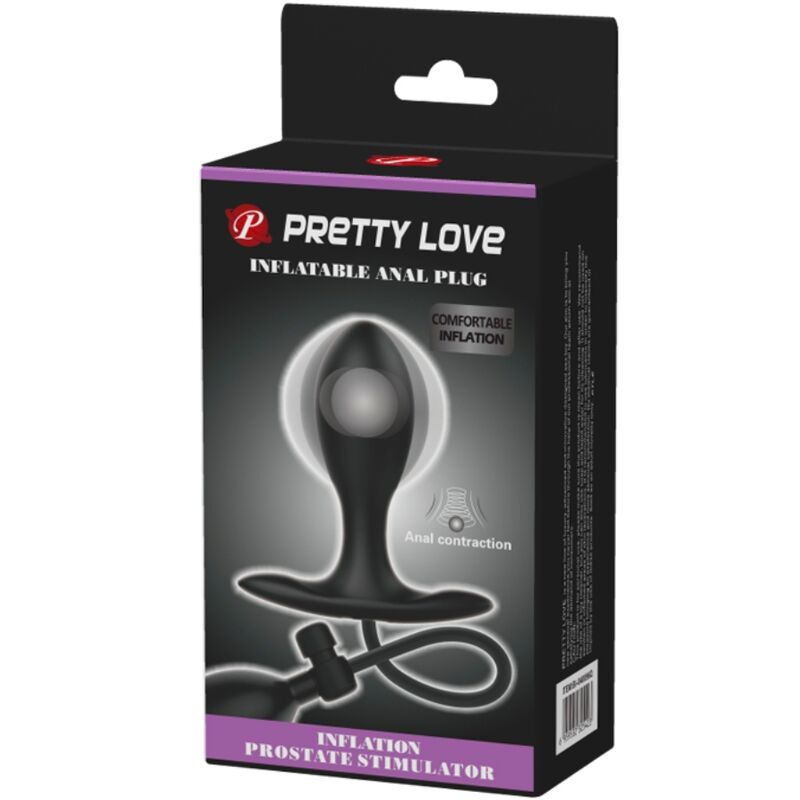 PRETTY LOVE - UPPBLÅSBAR ANALPLUGG SVART