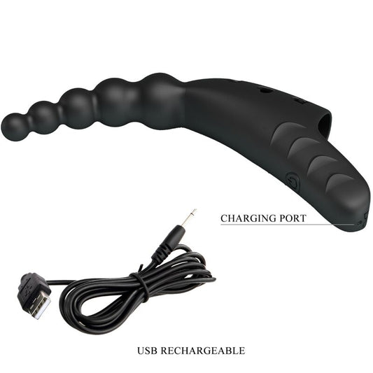 PRETTY LOVE - JORDIN FINGER VIBRATOR 10 VIBRATIONS BLACK