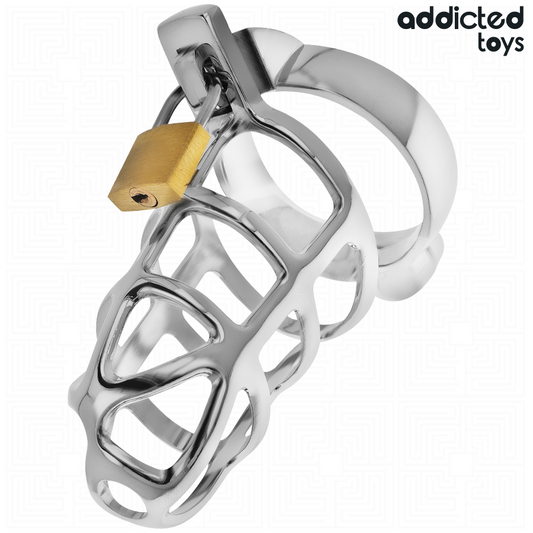 ADDICTED TOYS LOCKED - SILVER LÅS PENISCAGE METALL STORLEK M