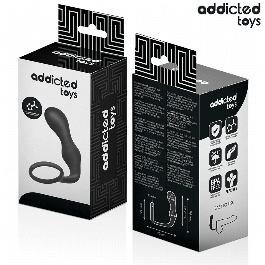ADDICTED TOYS - ANALPLUGG MED RING SILIKON MODELL 3