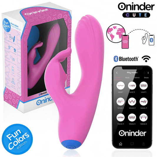 ONINDER CUTE - LOVE BUNNY VIBRATOR G-PUNKT KLITORIS - GRATIS VÄRLDSOMFATTANDE APP