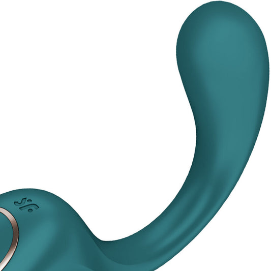 SATISFYER - G FOR GODDESS 2 KANINVIBRATOR FLASKGRÖN