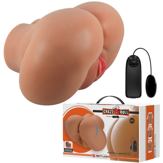 CRAZY BULL - LUNA VIBRATOR RUMPA MED REALISTISK VAGINA OCH ANUS FJÄRRKONTROLL