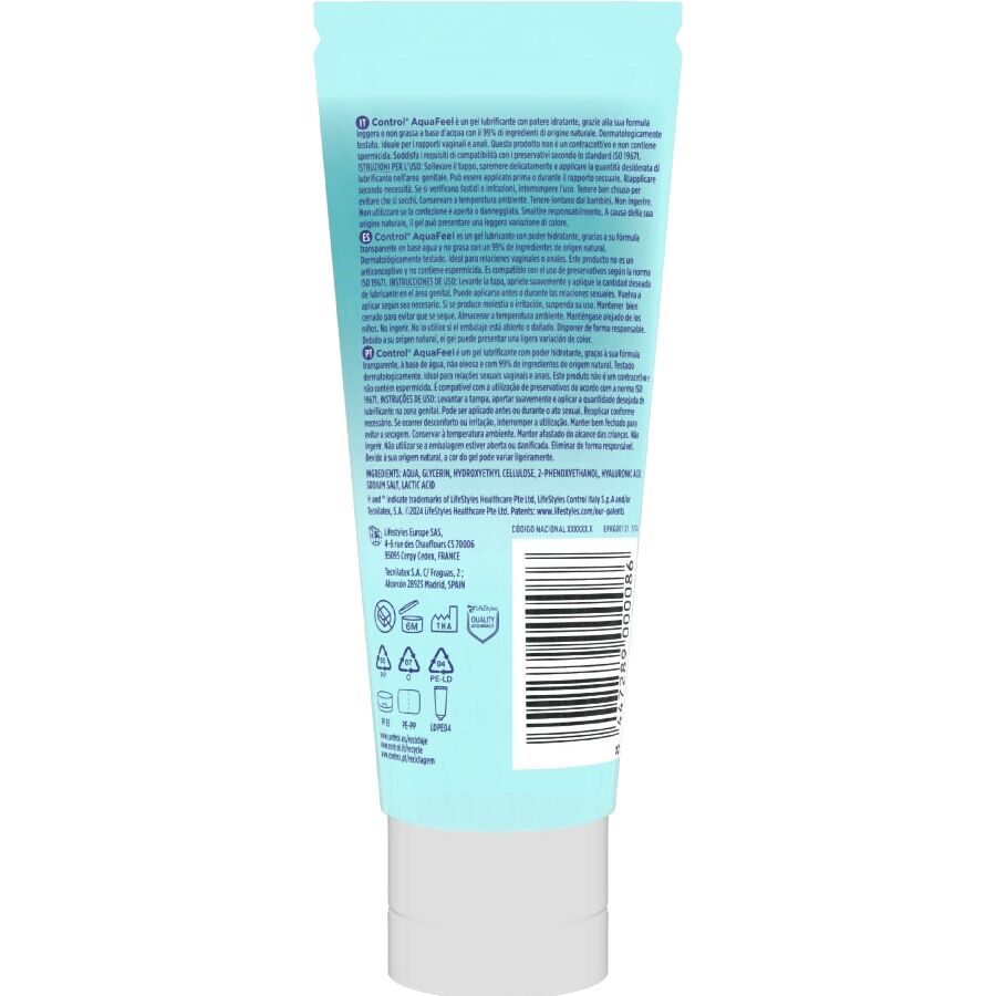 CONTROL - AQUAFEEL LUBRICANT MED HYALURONSYRA 80 ML