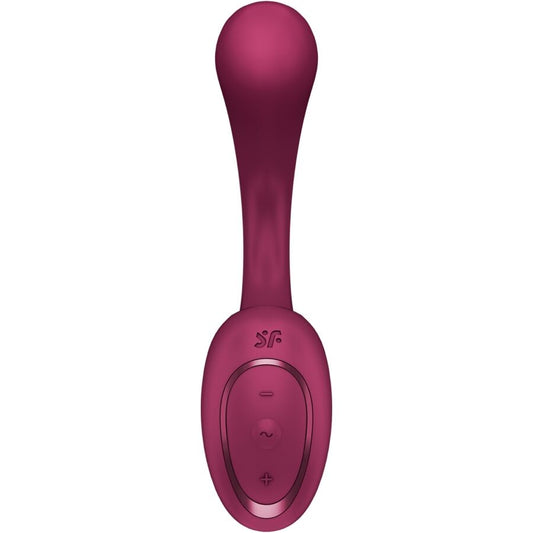 SATISFYER - G FOR GODDESS 2 KANINVIBRATOR BORDEAUX