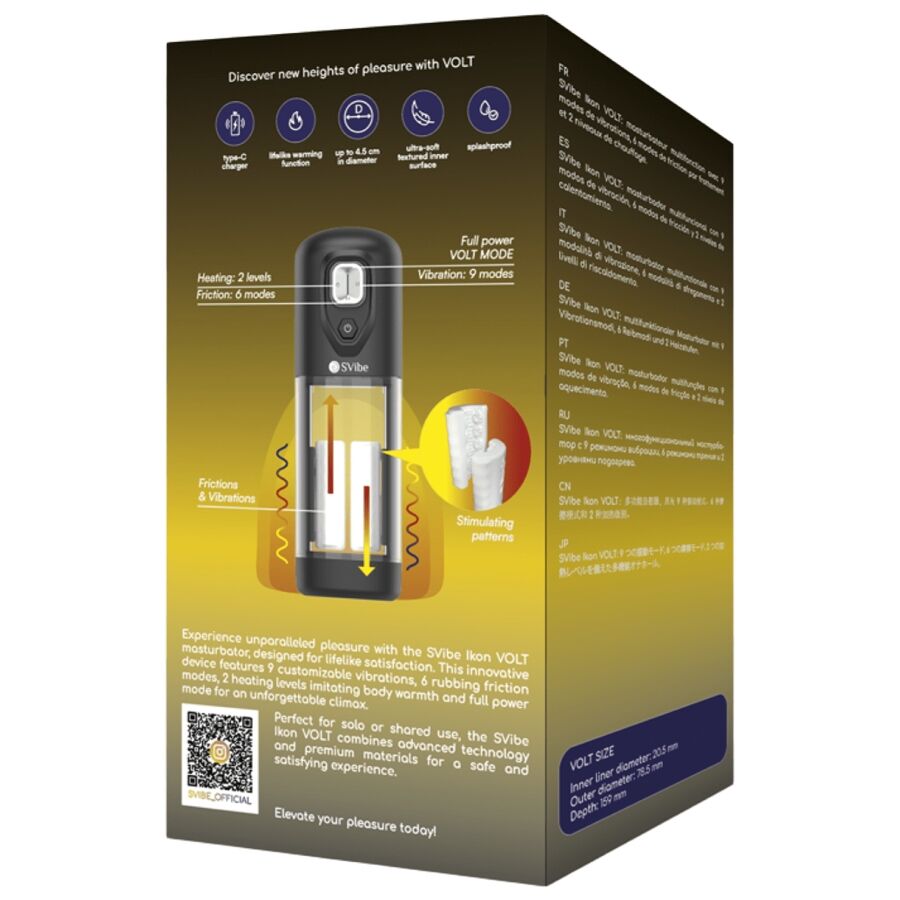 SNAIL VIBE - IKON VOLT MASTURBATOR MED VÄRME- OCH FRIKTIONSEFFEKT