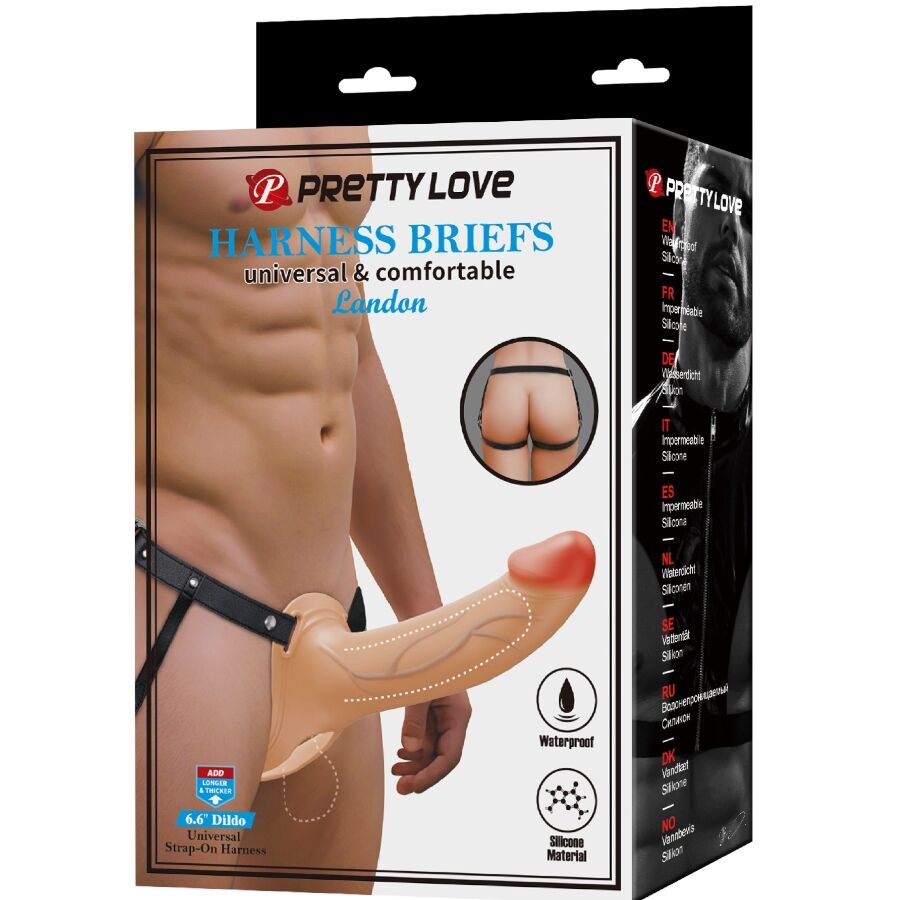 PRETTY LOVE - LANDON LJUSHUDAD VIBRERANDE REM-PÅ-DILDO