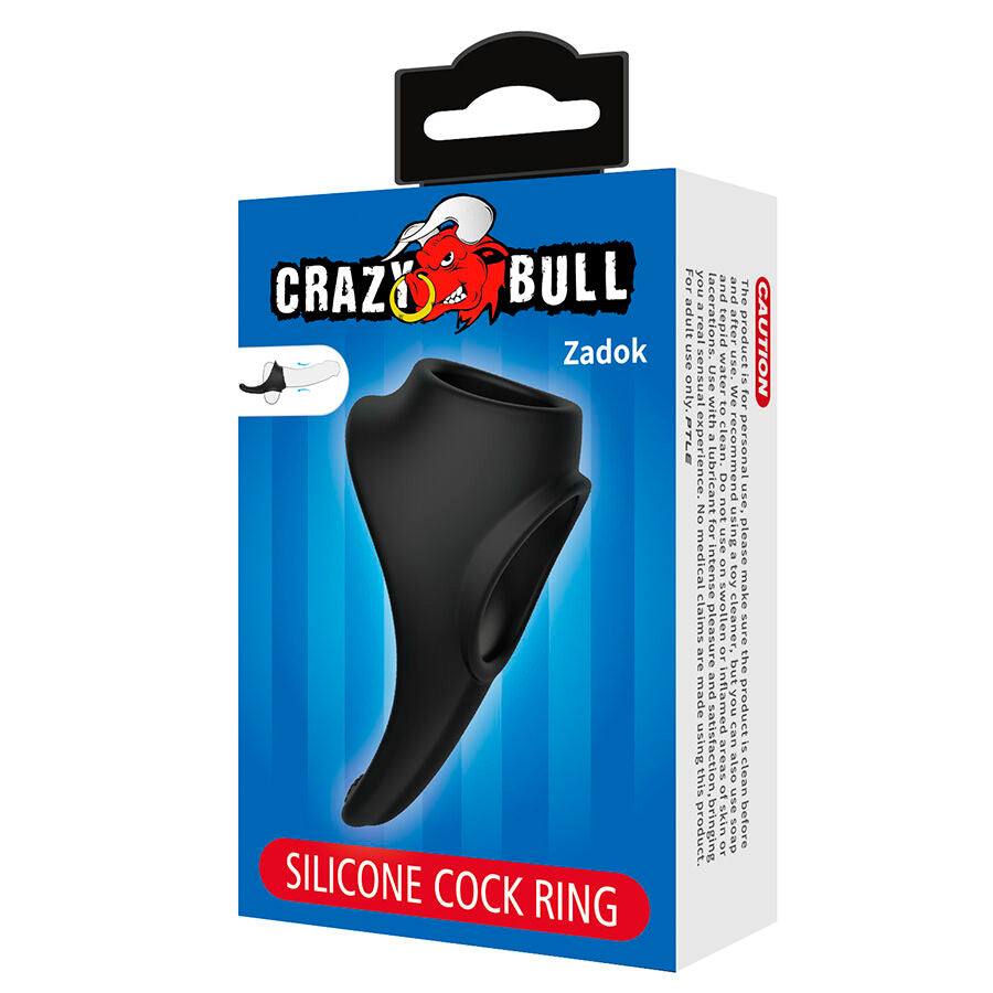 CRAZY BULL - ZADOK ERGONOMISK RING MED PERINEAL STIMULATOR