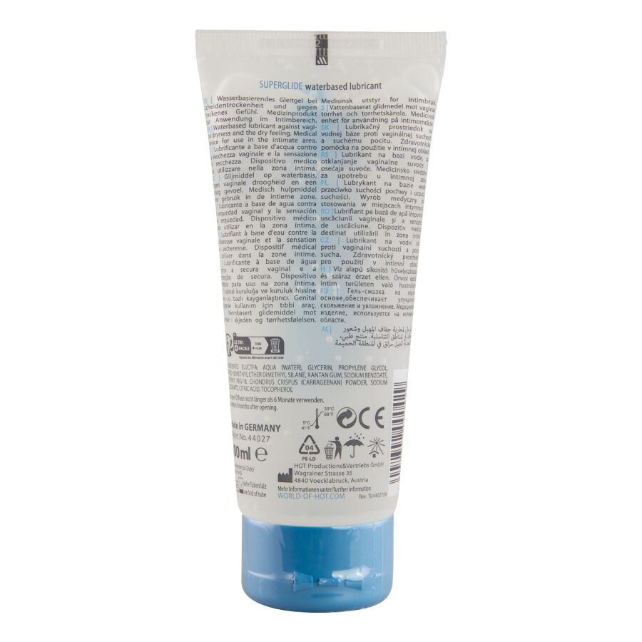HOT - SUPERGLIDE LIQUID PLEASURE VATTENBASERAT GLIDMEDEL 100 ML