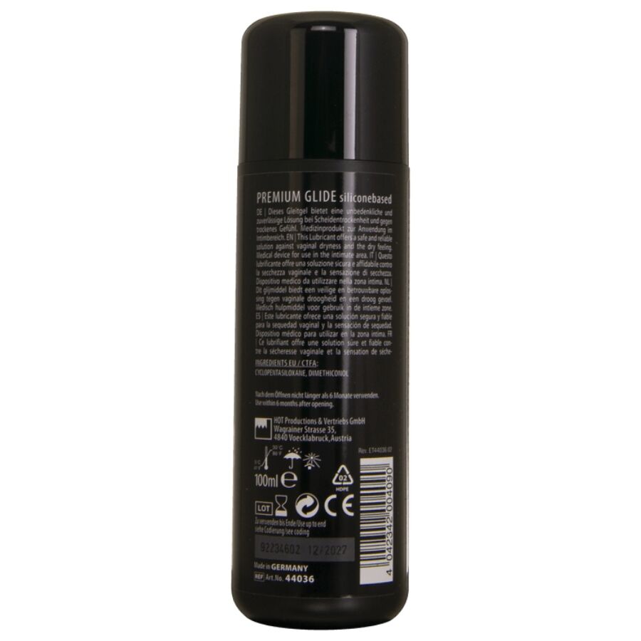 HOT - PREMIUM SILICONE GLIDE SILIKONBASERAT GLIDMEDEL 100 ML