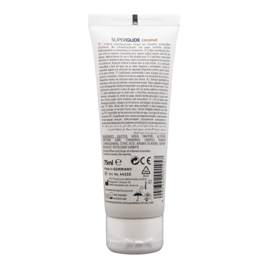 HOT - SUPERGLIDE EDIBLE LUBRICANT WATERBASED COCONUT 75 ML