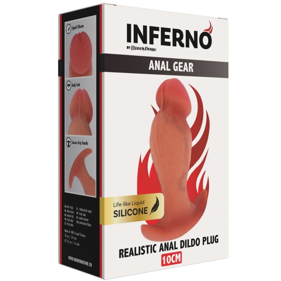 HIDDEN DESIRE - INFERNO REALISTISK ANALPLUGG 10 CM