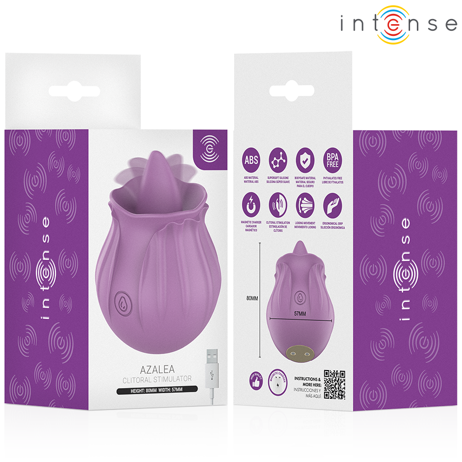 INTENS – AZALEABLOMMA KLITORISSTIMULERANDE 10 VIBRATIONER LILA