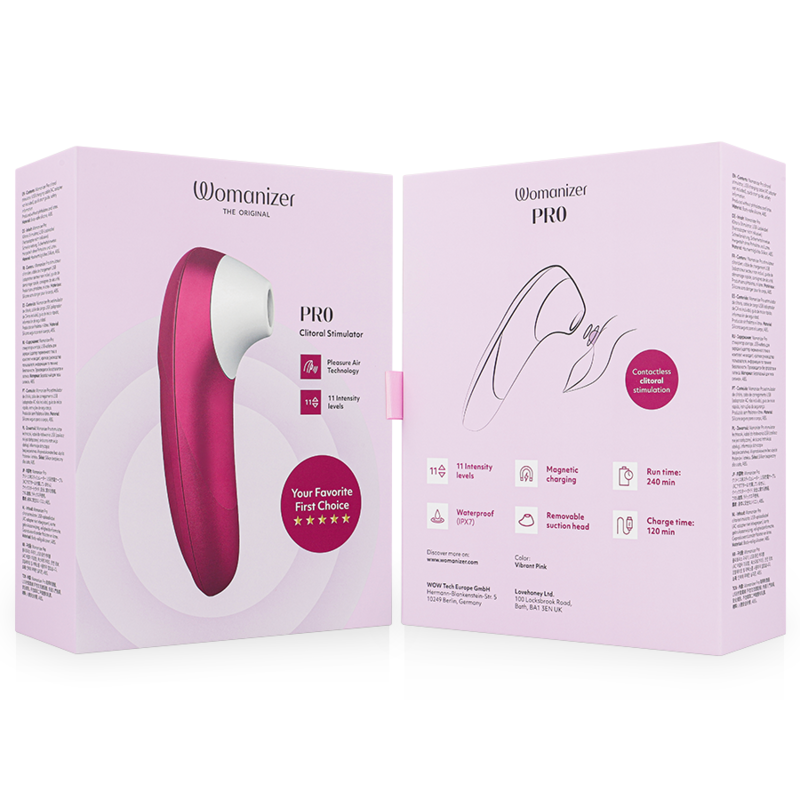 WOMANIZER - PRO VIBRANT KLITORISSTIMULATOR ROSA
