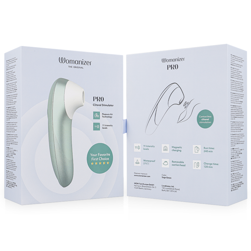 WOMANIZER - PRO VIBRERANDE KLITORISSTIMULATOR SAGE GRÖN