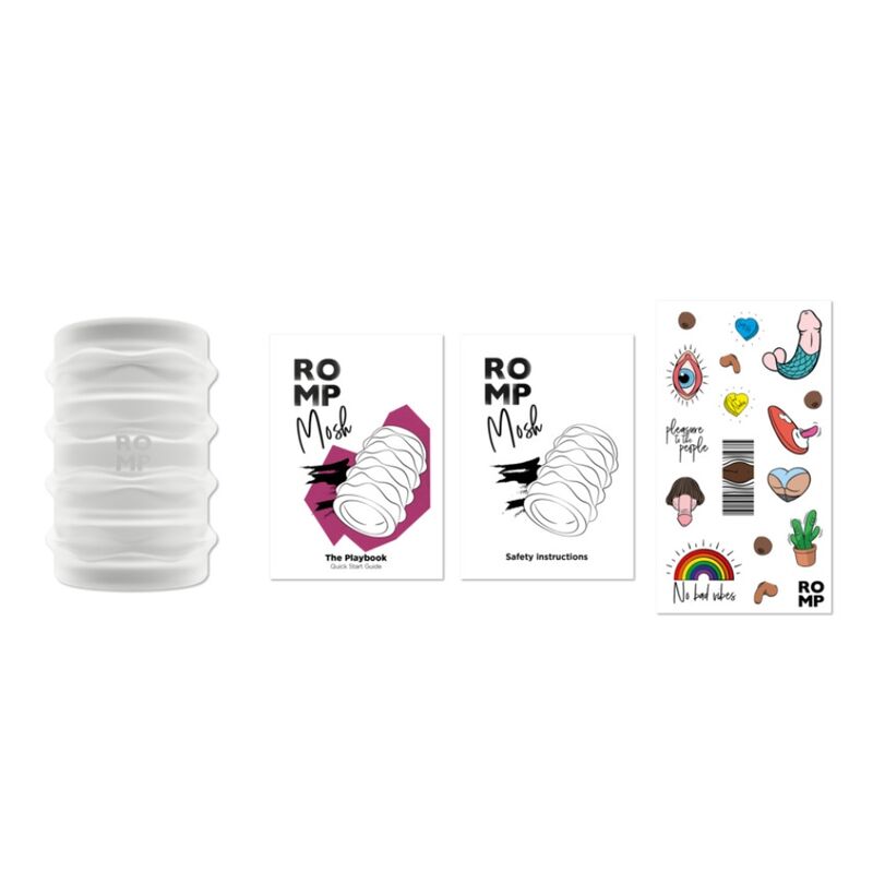 ROMP - MOSH GENOMSKINLIG MANLIG MASTURBATOR MED 6 CM VÄNDBAR HÅLSA