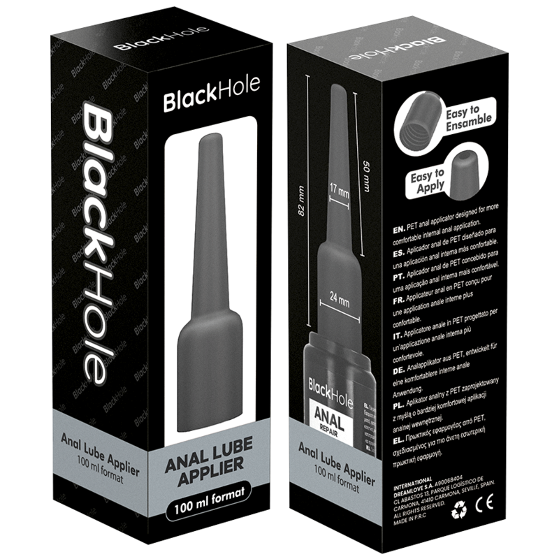 BLACK HOLE - ANALGLIDMEDELAPPLIKATOR L STORLEK 100 ML
