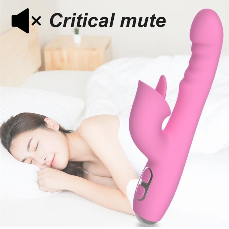NALONE - T-MAY RABBITVIBRATOR MED TRYCK- OCH OSCILLANDE RÖRELSE