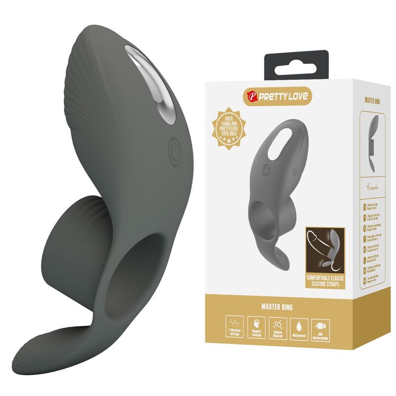 PRETTY LOVE - UPPLADDNINGBAR VIBRERANDE RING MED DUBBEL STIMULERING