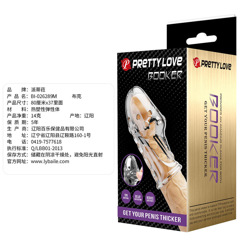 PRETTY LOVE - ROCKER PENIS SLEEVE GÖR DIN PENIS TJOCKARE GENOMSKINLIG