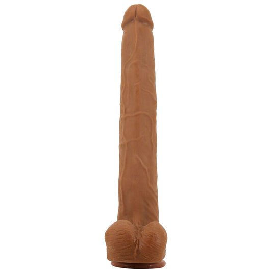 PRETTY LOVE - VIGGO REALISTIC SOFT-TOUCH SKIN-SLIDING DILDO 36,5 CM BROWN