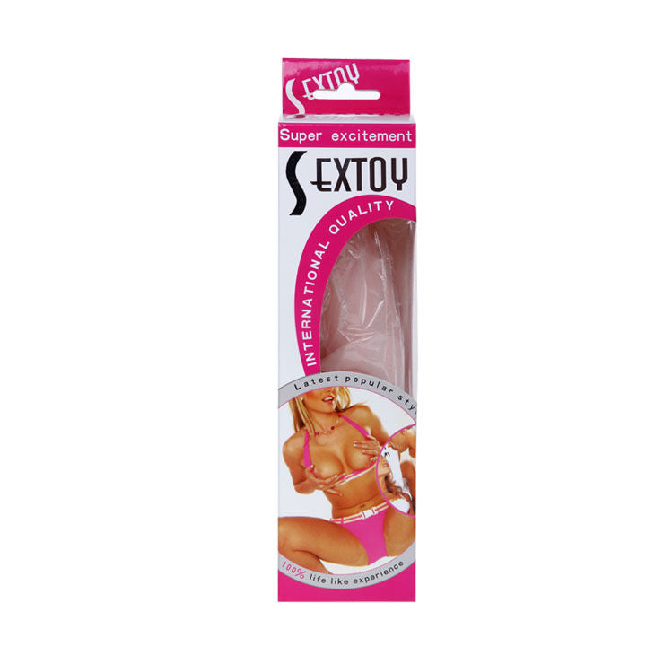BAILE - REALISTISK HUDKÄNSLA SILIKONDILDO 19 CM SLUMPVIS LÅDFÄRG