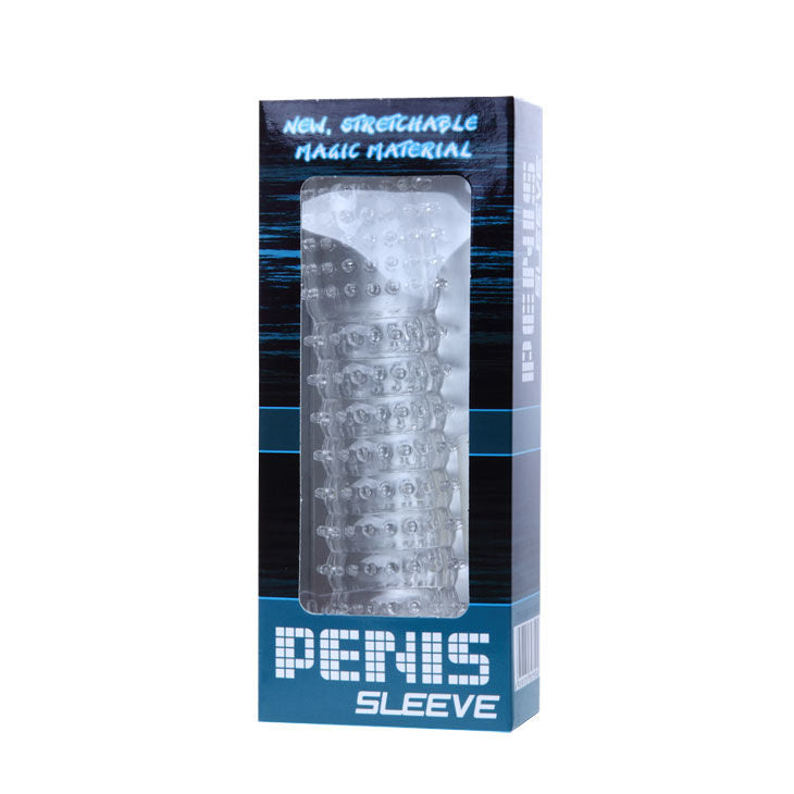 BAILE - PENIS SHEATH WITH TRANSPARENT STIMULATING POINTS 14 CM - Kink&Play