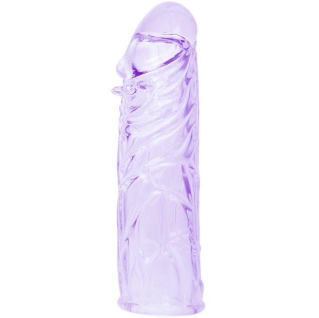BAILE - LILA SKYDD FÖR PENIS I ANPASSNINGSBAR SILIKON 13 CM