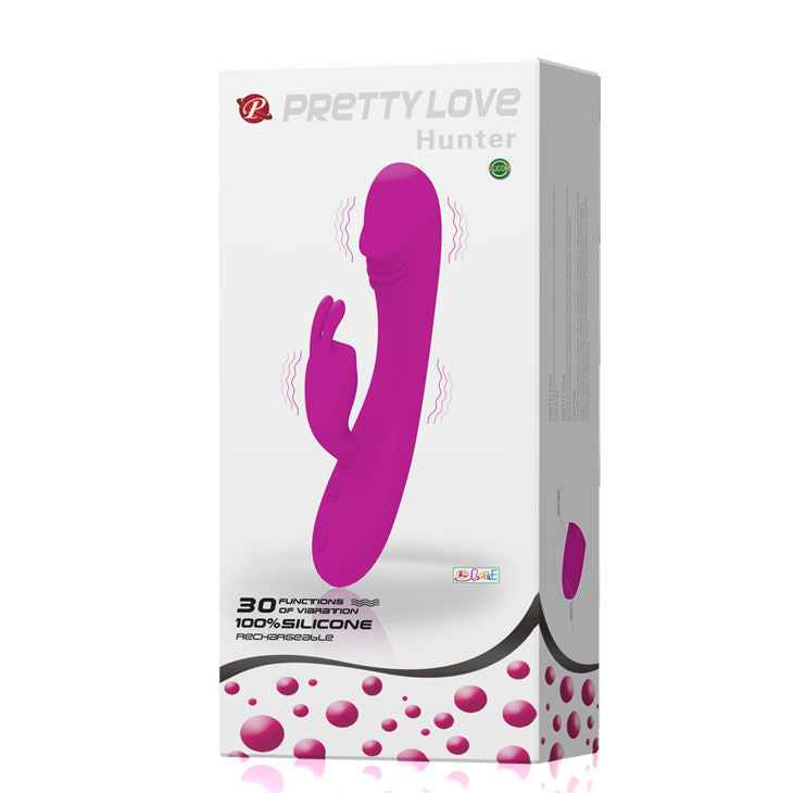 PRETTY LOVE - SMART VIBRATOR WITH RABBIT 30 HUNTER MODES - Kink&Play