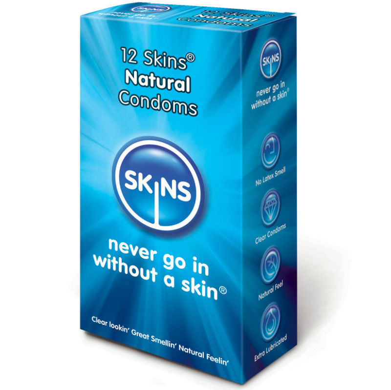 SKINS - CONDOM NATURAL PACK 12 - Kink&Play