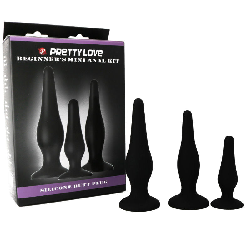 PRETTY LOVE - ANALPLUGGAR STARTKIT I SILIKON